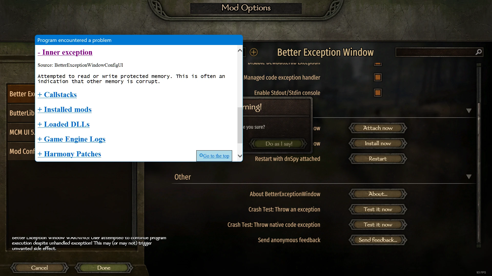 Better Exception Window (With Emergency Save and More)封面