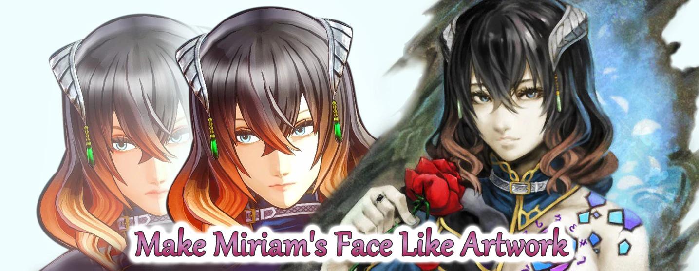 让 Miriam 的脸像艺术品一样封面