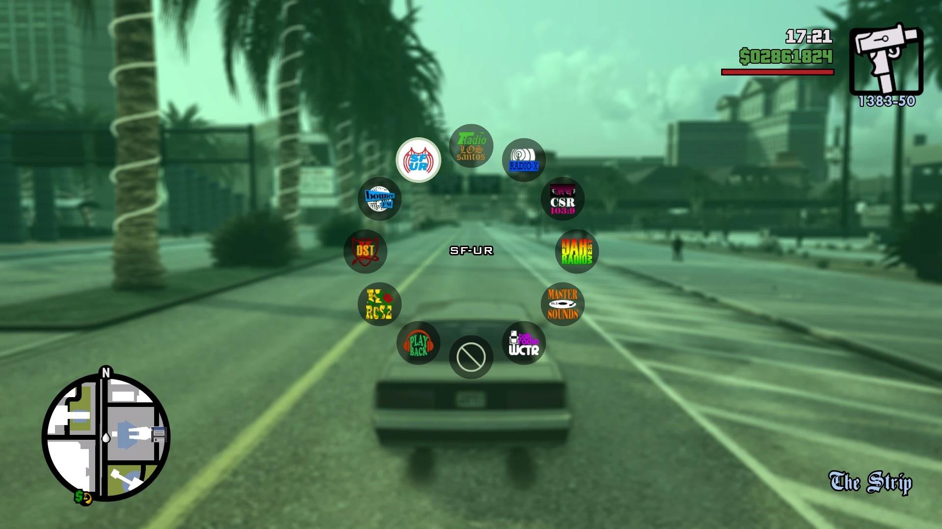 GTA San Andreas Definitive Edition 的经典彩色广播电台图标封面