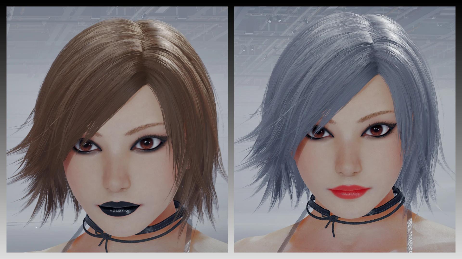 明日香化妆选项 Goth 和 Cateyes