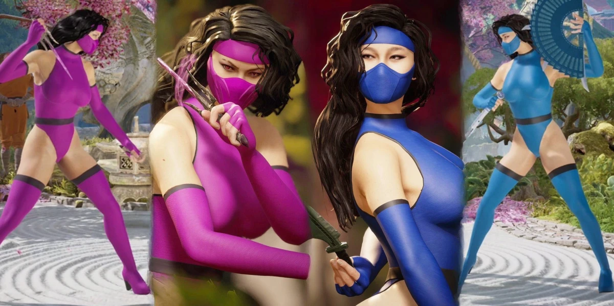 Mileena Kitana MK2 漫画皮肤封面