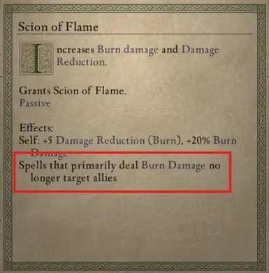Elemental Talents Disable Friendly Fire