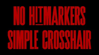 No Hitmarkers - Simple Crosshairs封面