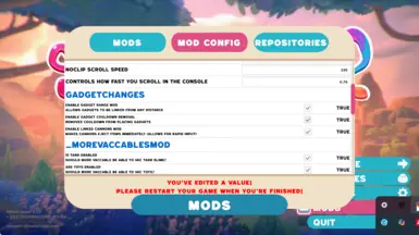 Gadget Changes