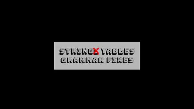 String Tables Grammar Fixes封面