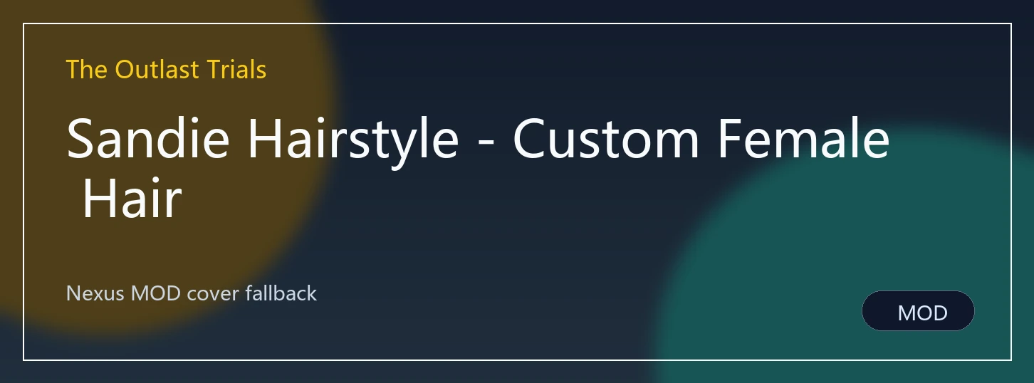 Sandie Hairstyle - Custom Female Hair封面