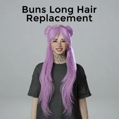 Buns Long Hair Replacement封面