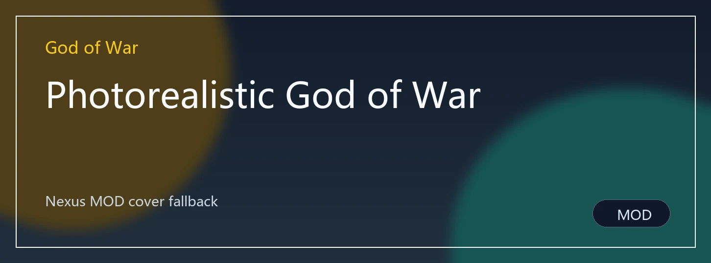 Photorealistic God of War封面