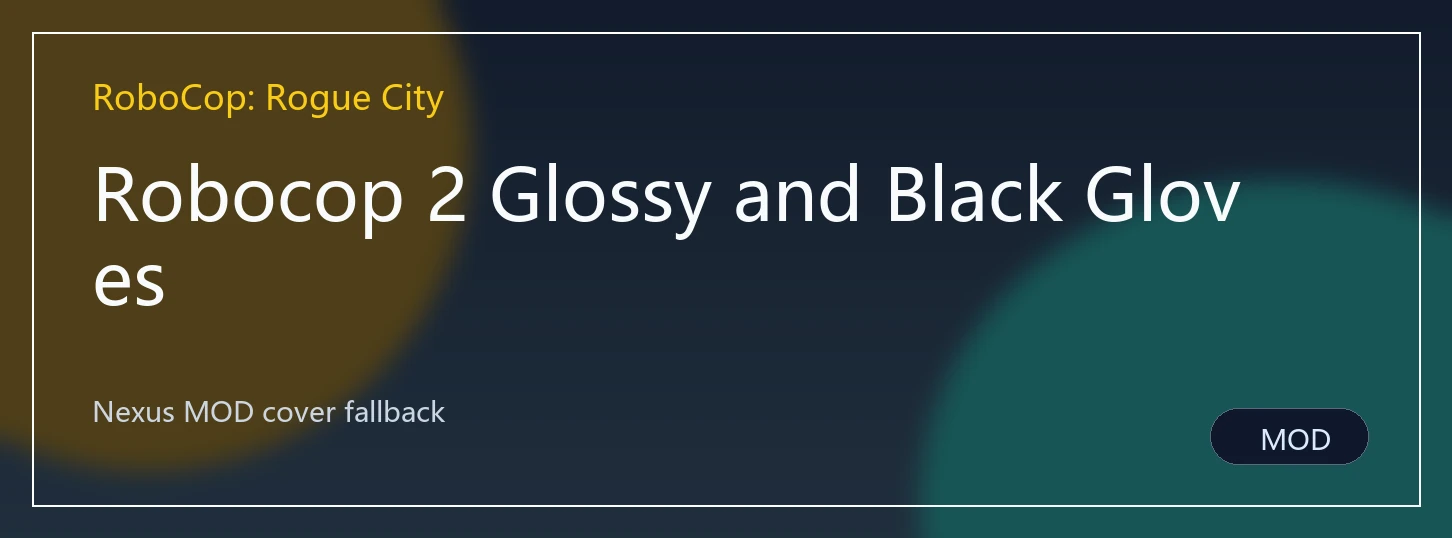 Robocop 2 Glossy and Black Gloves封面