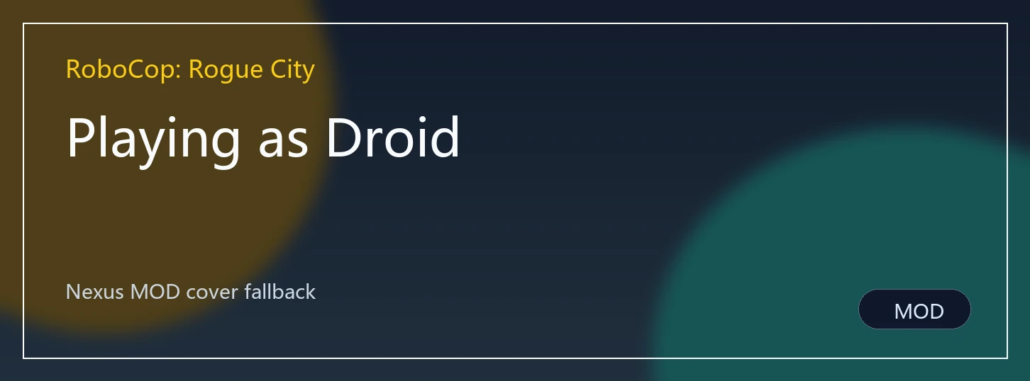 Playing as Droid封面