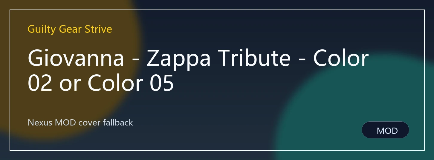 Giovanna - Zappa Tribute - Color02 or Color 05封面