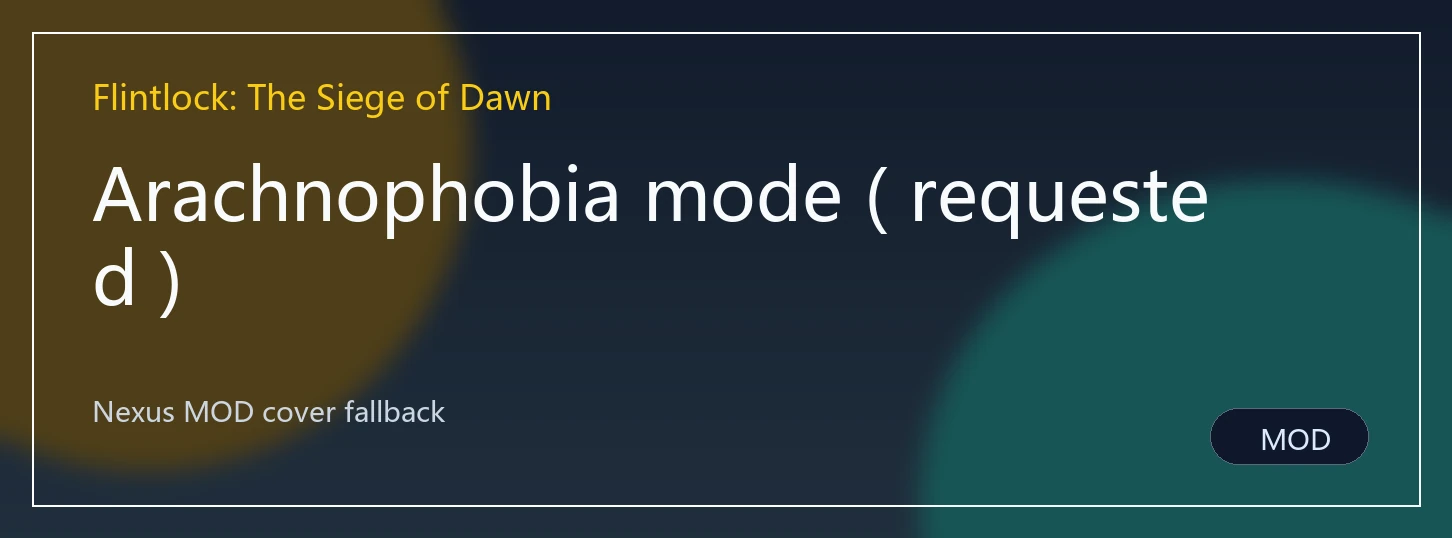 Arachnophobia mode ( requested )封面