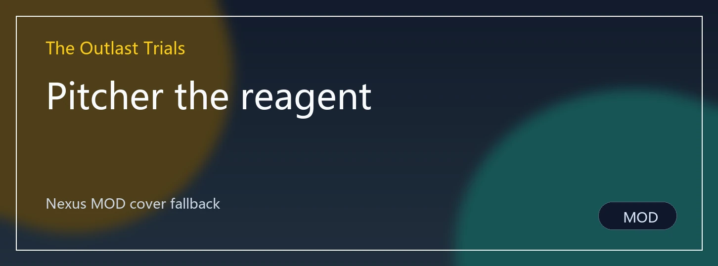 Pitcher the reagent封面