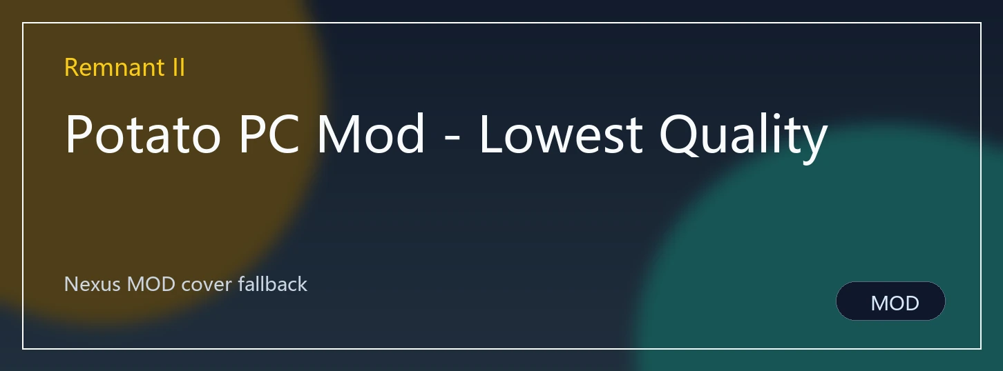 Potato PC Mod - Lowest Quality封面