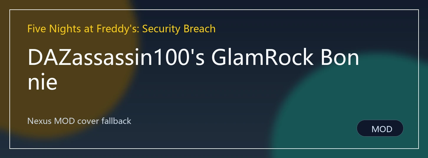 DAZassassin100's GlamRock Bonnie封面