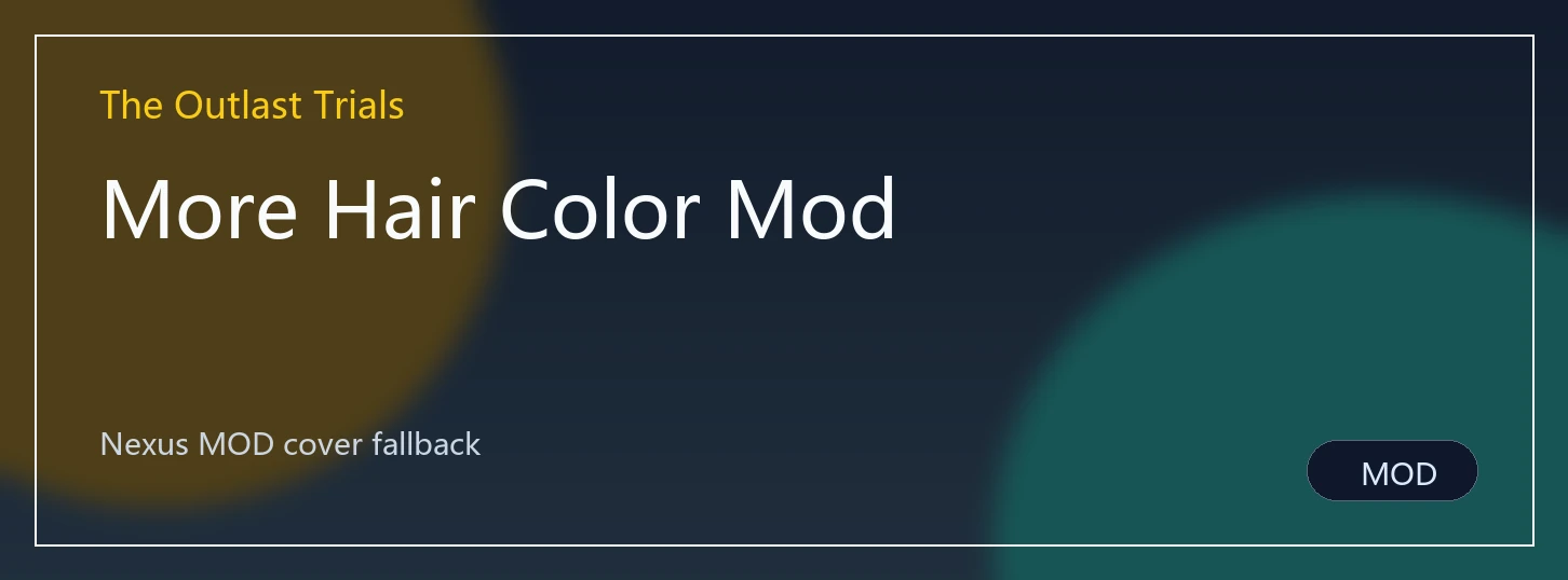More Hair Color Mod封面