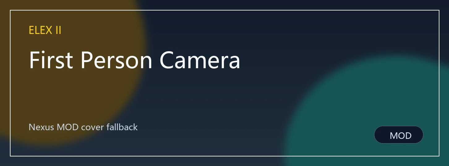 First Person Camera封面