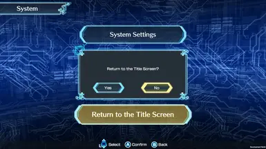Back To The Title Screen