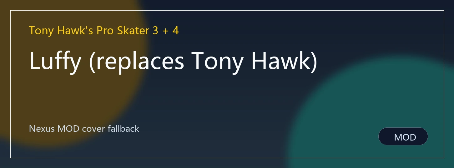 Luffy (replaces Tony Hawk)封面