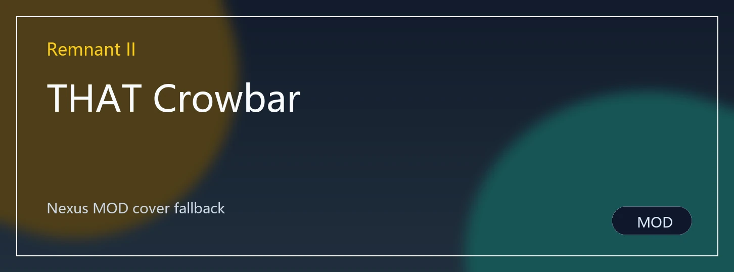 THAT Crowbar