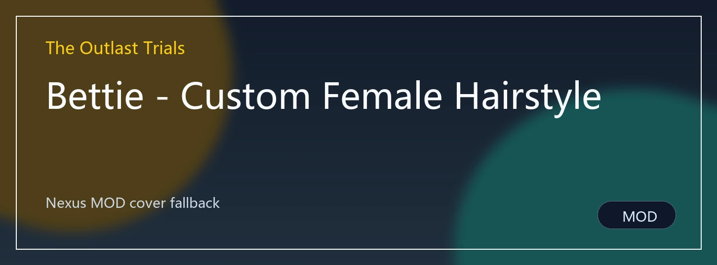 Bettie - Custom Female Hairstyle封面