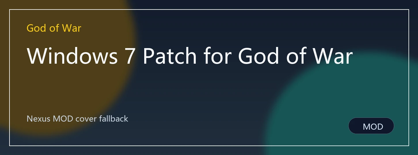 Windows 7 Patch for God of War封面