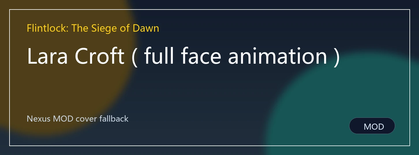 Lara Croft ( full face animation )封面