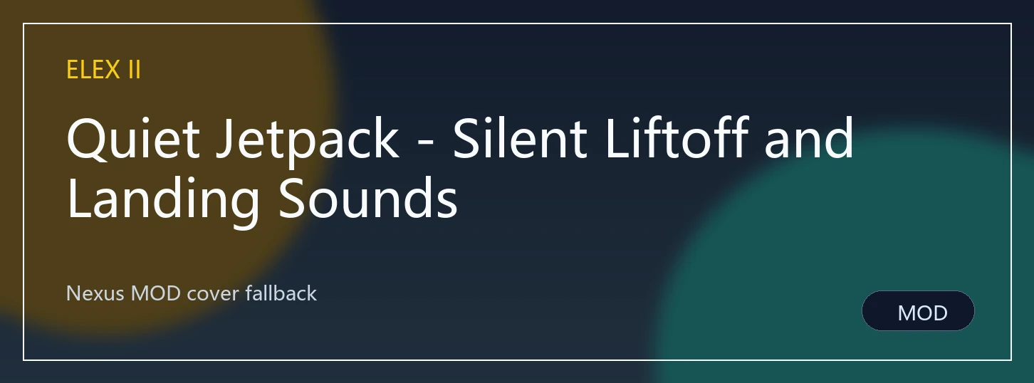 Quiet Jetpack - Silent Liftoff and Landing Sounds封面