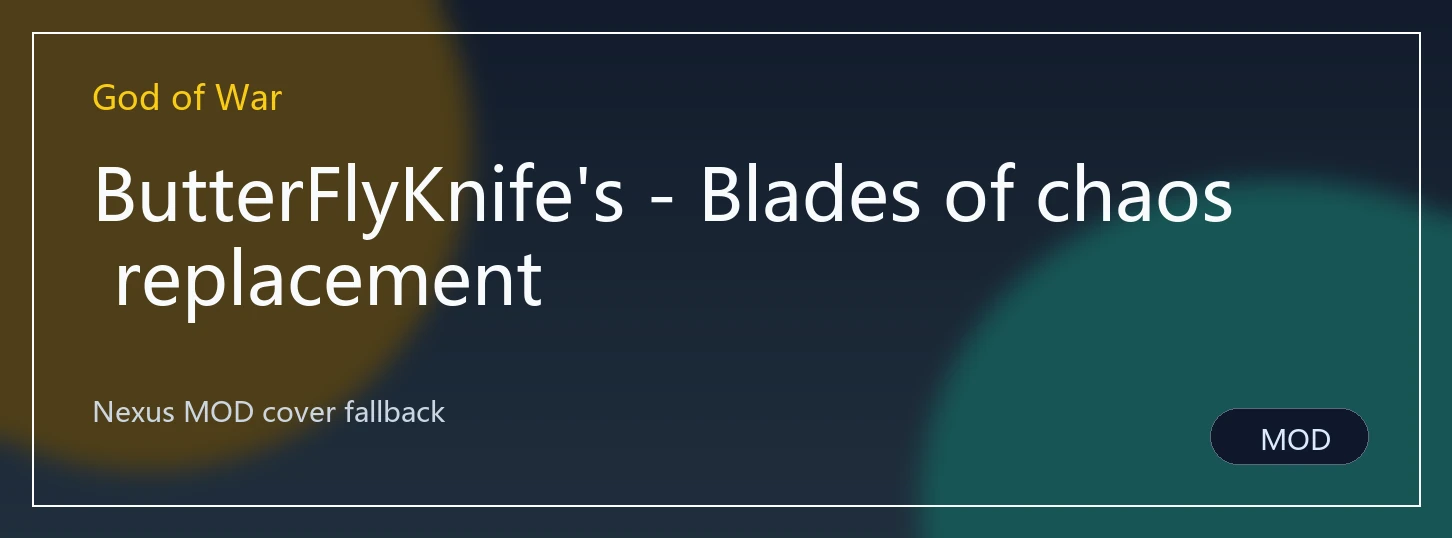 ButterFlyKnife's - Blades of chaos replacement