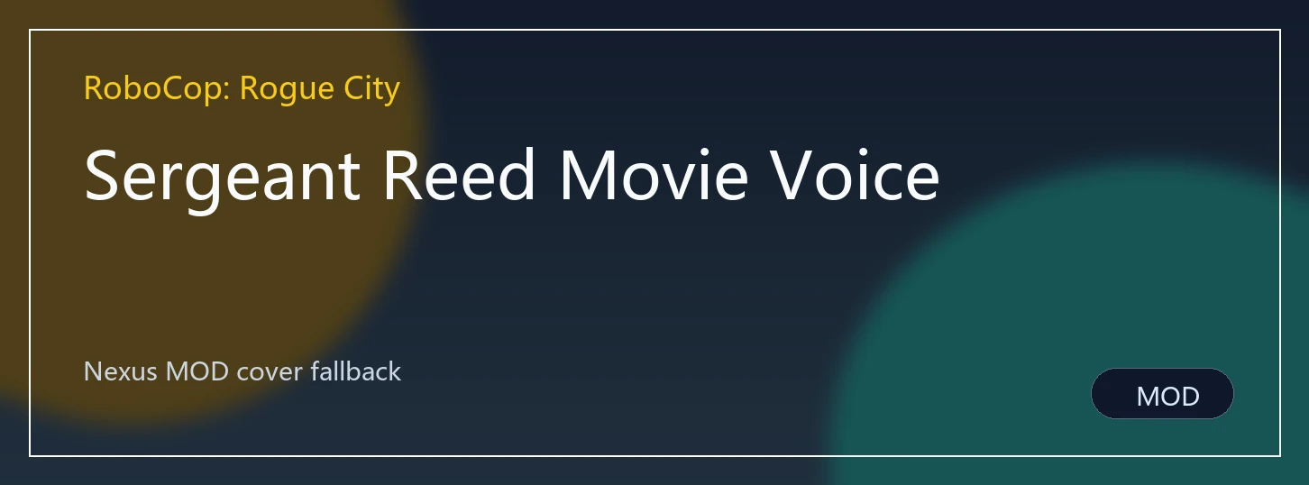 Sergeant Reed Movie Voice封面