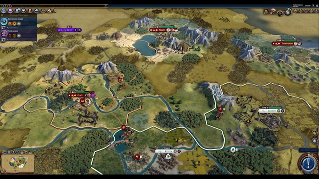环境皮肤：Sid Meier's Civilization V 风格