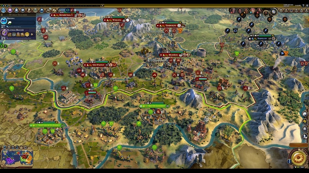 环境皮肤：Sid Meier's Civilization V 风格