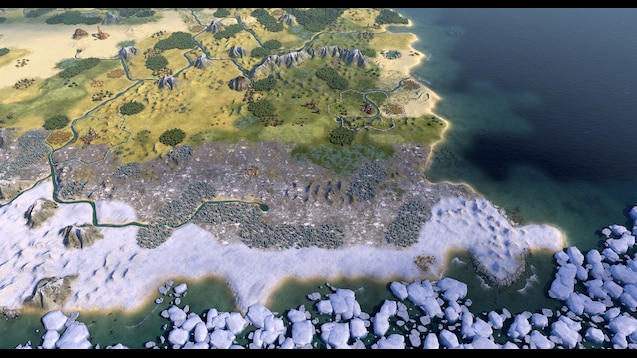 环境皮肤：Sid Meier's Civilization V 风格