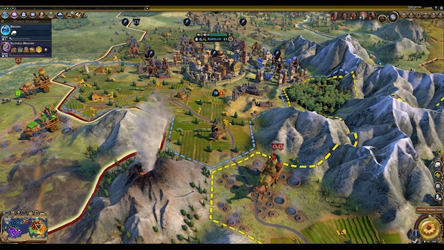 环境皮肤：Sid Meier's Civilization V 风格