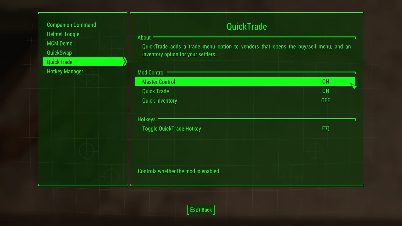 Mod Configuration Menu（模组配置菜单）