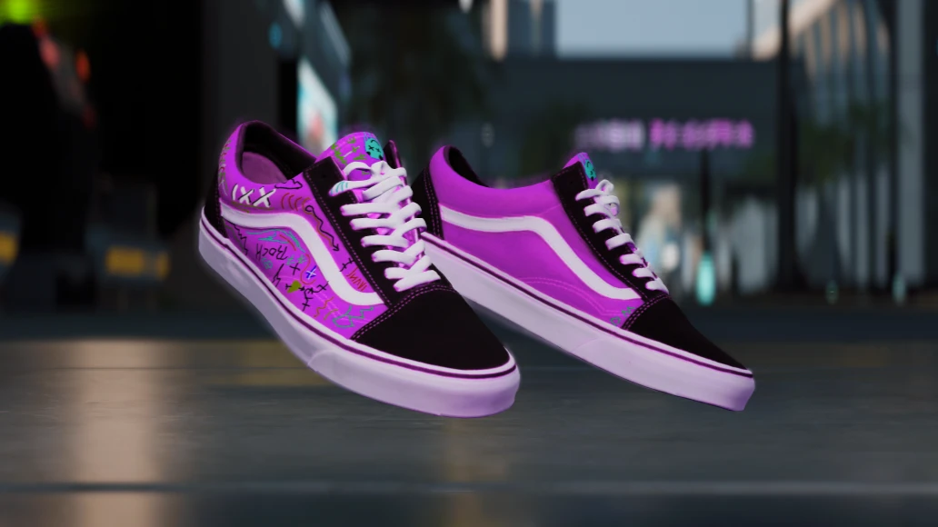 Vans摇滚黑粉鞋【男女】