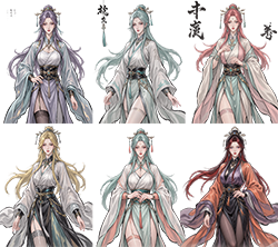 《易》六个原版女立绘.其五封面